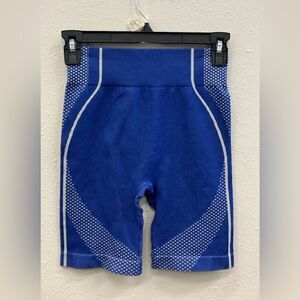 Pretty little things Blue seamless compression biker shorts small new #744